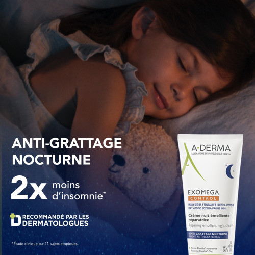 ADERMA Exomega Control Crème Nuit 200ml Peaux Atopiques Apaisées