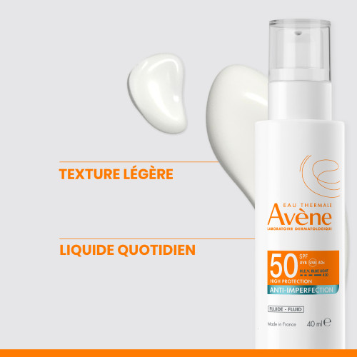 Avène Solaire Fluide SPF50 40ml Protection Anti-Imperfections Pharma360