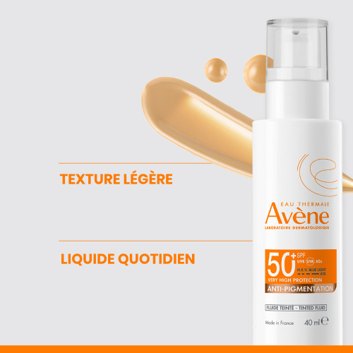Avène Solaire Fluide Teinté SPF50+ 40ml Anti-taches et Protection UV
