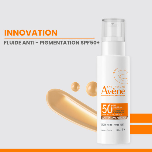 Avène Solaire Fluide Teinté SPF50+ 40ml Anti-taches et Protection UV