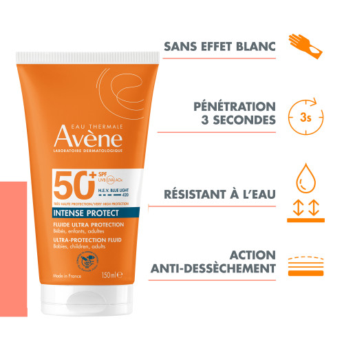 Avène Intense Protect SPF50+ 150ml Protection Solaire Sensible