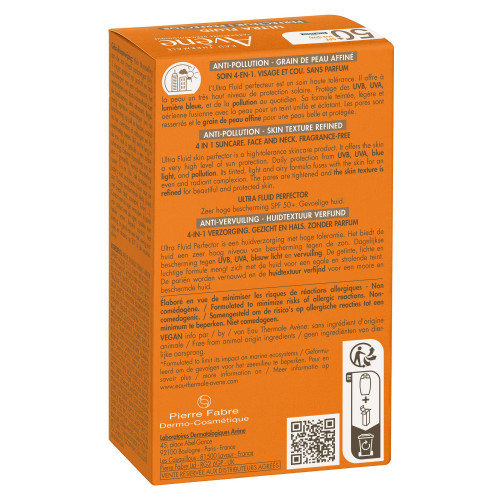 Avène Solaire Ultra Fluid Perfecteur SPF50 50ml Haute Protection