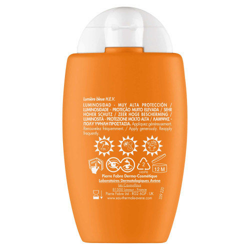 Avène Solaire Ultra Fluid Éclat SPF50+ 50ml Protection Peaux Sensibles