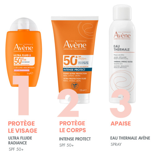Avène Solaire Ultra Fluid Éclat SPF50+ 50ml Protection Peaux Sensibles