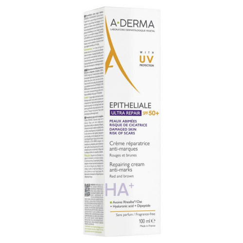 A-Derma Epitheliale A.H Ultra SPF50+ 100ml Répare et Protège Peau