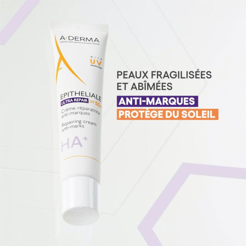 A-Derma Epitheliale A.H Ultra SPF50+ 100ml Répare et Protège Peau