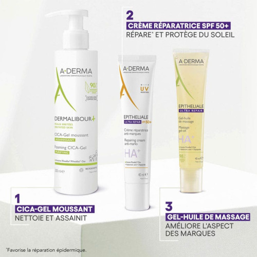 A-Derma Epitheliale A.H Ultra SPF50+ 100ml Répare et Protège Peau