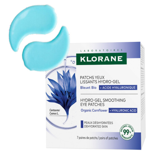 Klorane Patchs Yeux Lissant Hydro-Gel 7 Paires Hydrate et Lisse - Pharma360