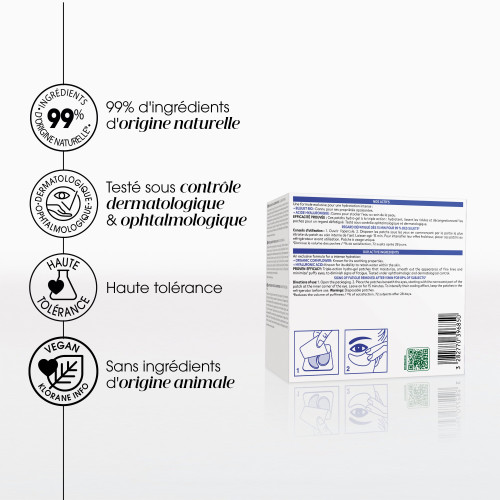 Klorane Patchs Yeux Lissant Hydro-Gel 7 Paires Hydrate et Lisse - Pharma360