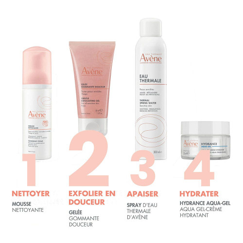 Avène Gelée Gommante Douceur 50 ml - Exfoliation douce peaux sensibles