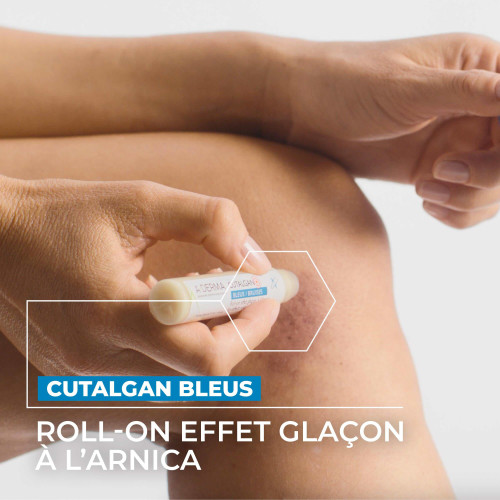 ADERMA Roll-on Bleu : Effet glaçon apaisant pour bleus et irritations