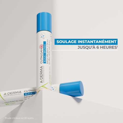 ADERMA Roll-on Bleu : Effet glaçon apaisant pour bleus et irritations