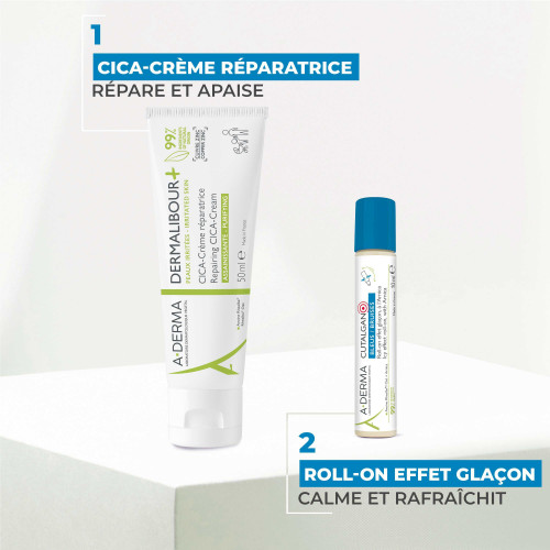 ADERMA Roll-on Bleu : Effet glaçon apaisant pour bleus et irritations