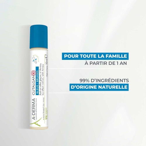 ADERMA Roll-on Bleu : Effet glaçon apaisant pour bleus et irritations