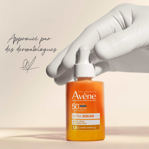 AVENE Sérum SPF50+ : Éclat instantané + Protection UVB/UVA/HEV