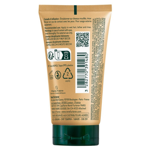 Sublime Karité Shampooing Disciplinant Hydratant Cheveux Secs et Très Secs 50 ml
