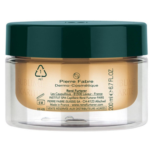 Sublime Karité Masque Hydratant Gainant Cheveux Secs 200 ml