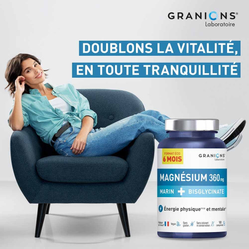 Double Magnésium 360 mg 180 comprimés