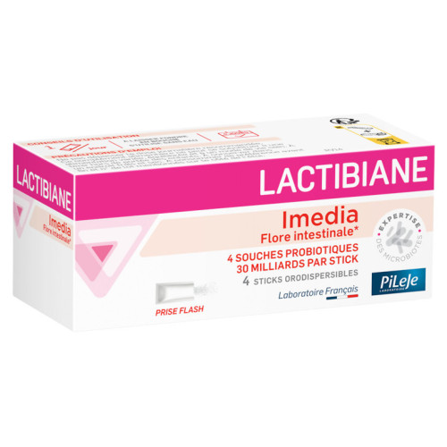 PILEJE Lactibiane Imedia 4 Sticks - Soutien Microbiotique Rapide