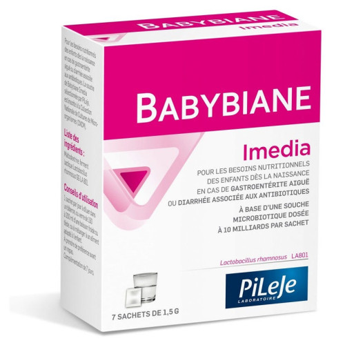Pileje Babybiane Imedia 7 Sachets - Soutien gastroentérite et diarrhée