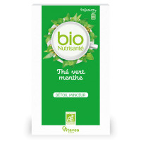 Nutrisanté Thé Vert Menthe Bio 20 Sachets - Minceur et Digestion