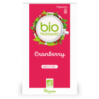 Nutrisanté Infusion Cranberry Bio 20 Sachets - Elimination Eau Toxines