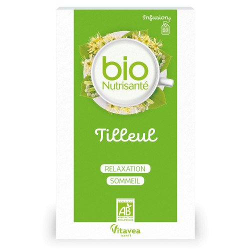 Nutrisanté Infusion Bio Tilleul 20 Sachets - Détente et Sommeil
