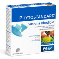 Pileje Phytostandard Guarana Rhodiole 30cp - Boost Vitalité