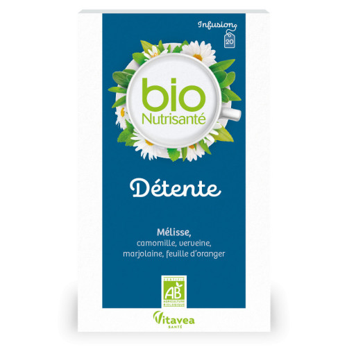 Nutrisanté Infusion Détente 20 Sachets - Relaxation et Sommeil Qualité