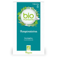 Nutrisanté Infusion Respiratoire 20 Sachets - Apaise Gorge et Bronches