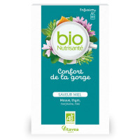 Nutrisanté Infusion Bio Confort Gorge 20 Sachets - Apaisant Hiver