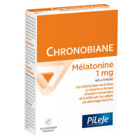 PILEJE Chronobiane Mélatonine 1mg - Sommeil Réparateur 30 Comprimés
