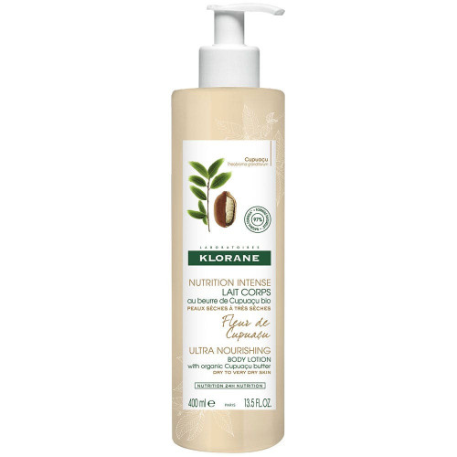 Klorane Lait Corps Fleur de Cupuaçu 400ml - Hydratation 24h