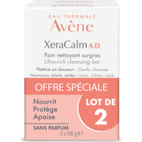 AVENE Xeracalm AD Pain Nettoyant 100g - Apaise Peaux Sèches