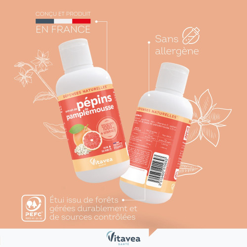 Nutrisanté Extrait Pépins Pamplemousse 200ml - Défenses Naturelles