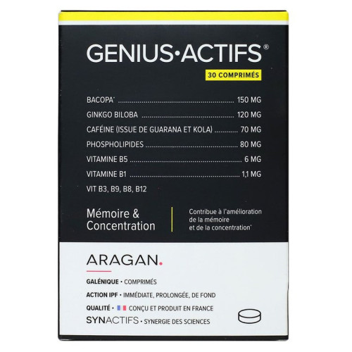 NUTRISANTE Lecitone Genius 30 Comprimés - Booste Mémoire