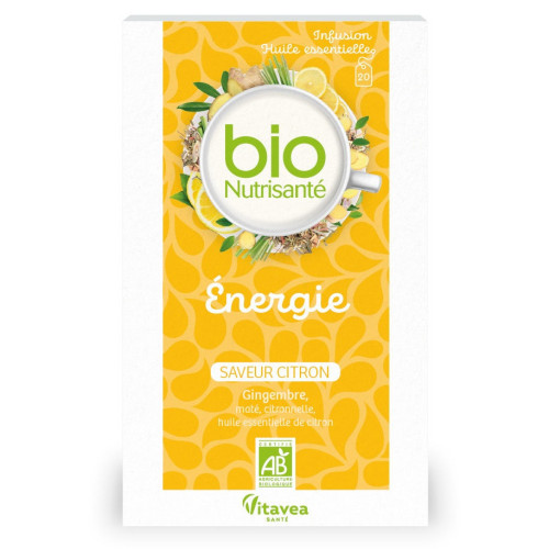 Nutrisanté Infusion Bio Énergie 20 sachets - Boost naturel