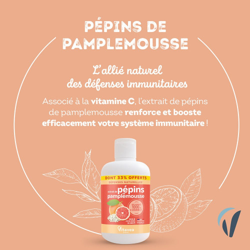 Nutrisanté Extrait Pépins Pamplemousse 300ml - Défenses Naturelles