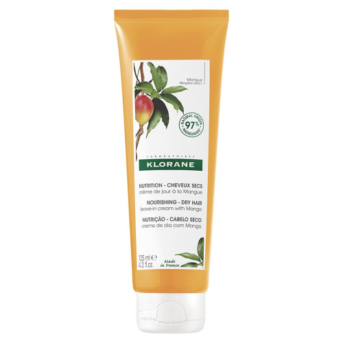 Klorane Crème Jour Mangue 125ml - Nutrition Intense Cheveux Secs
