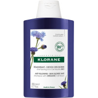 Shampoing Klorane Déjaunissant Centaurée Bio 200ml - Cheveux Gris