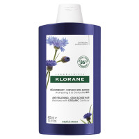 KLORANE Shampoing Centaurée Bio 400ml - Cheveux Blancs Gris Blond