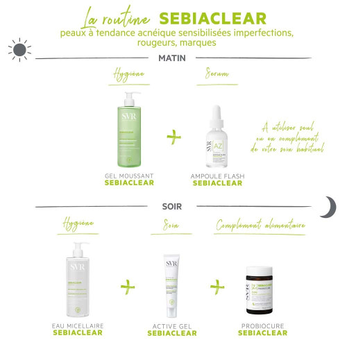 SVR SEBIACLEAR Ampoule Flash 30mL - Anti-imperfections et Apaisant
