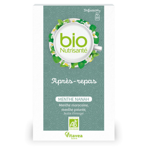 Infusion Bio Après-Repas Nutrisanté 20 Sachets - Digestion