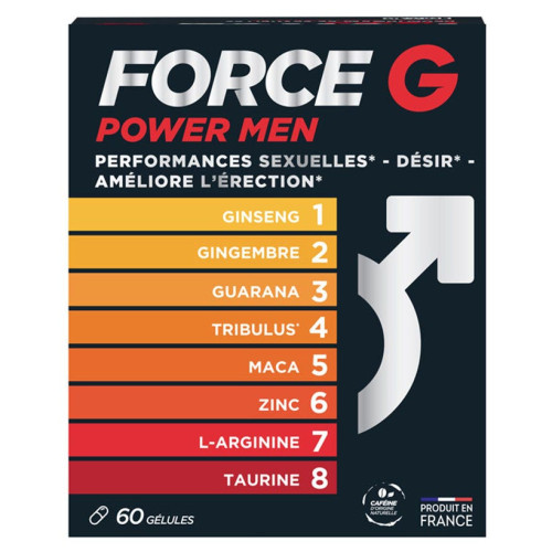 Nutrisanté Force G Power Men 60 Gélules - Booster Performance Sexuelle