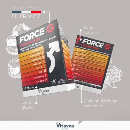 Nutrisanté Force G Power Men 60 Gélules - Booster Performance Sexuelle