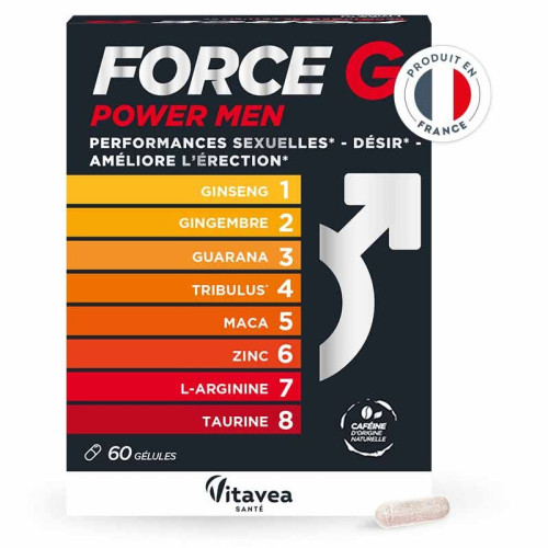 Nutrisanté Force G Power Men 60 Gélules - Booster Performance Sexuelle