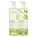 Aderma Exomega Control Bébé Duo Gel 2x500ml - Apaise Peaux Sèches