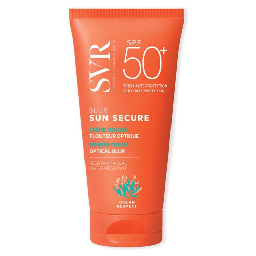 SVR Sun Secure Blur Crème Mousse Flouteur Optique SPF50+ Sans Parfum 50 ml
