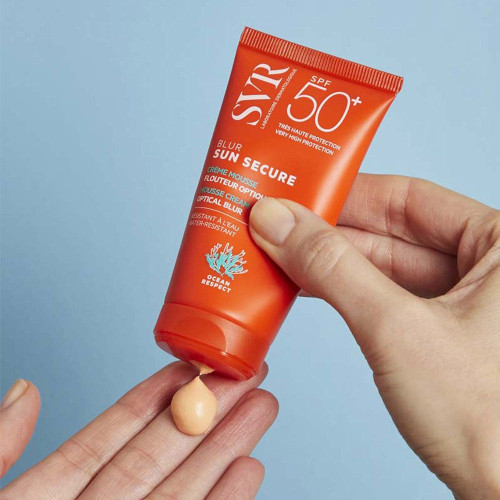 SVR Sun Secure Blur Crème Mousse Flouteur Optique SPF50+ Sans Parfum 50 ml