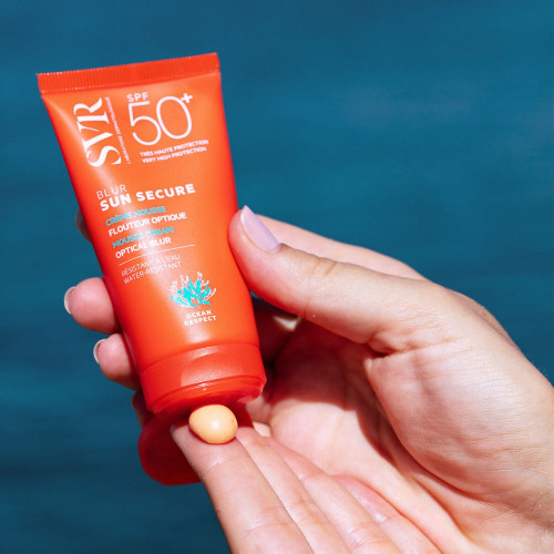 SVR Sun Secure Blur Crème Mousse Flouteur Optique SPF50+ Sans Parfum 50 ml